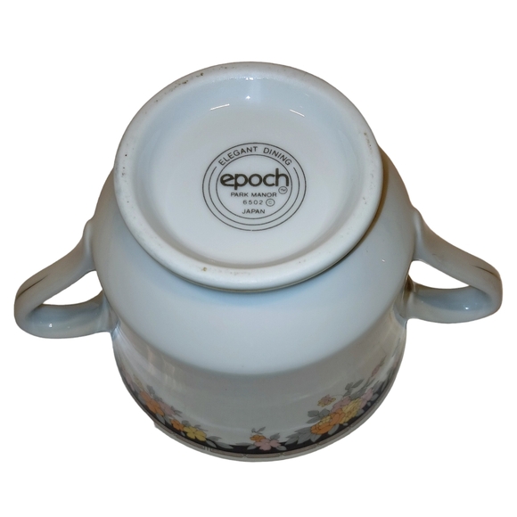 Epoch Elegant Dining Creamer & Sugar Set in Park Manor Pattern #6502 - Picture 5 of 8